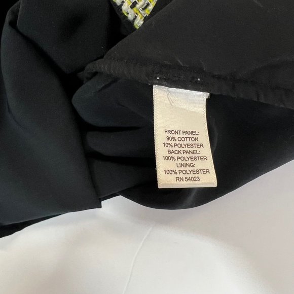 Banana Republic Tweed Front Yellow and Black Top Size Small - Picture 6 of 9